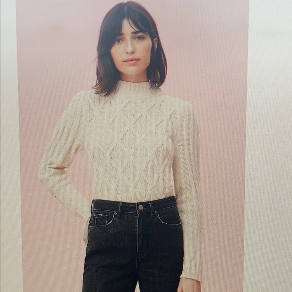 Rebecca Taylor La Vie Merino Cable Pullover NWT XS